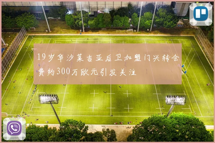19岁华沙莱吉亚后卫加盟门兴转会费约300万欧元引发关注